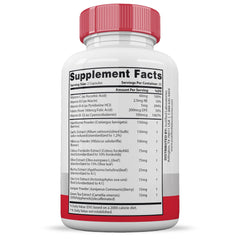 Justified Laboratories Gluco Revive capsules closeup of the herbal blend