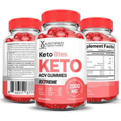 Justified Laboratories Keto Bites ACV Gummies on-the-go pack for a quick snack