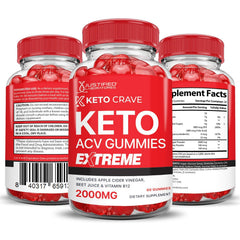 Justified Laboratories Keto Crave Gummies on a clean counter for easy snacking