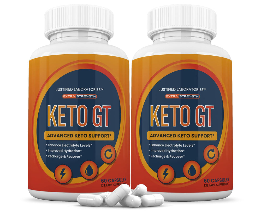 Justified Laboratories Keto GT bottle with 1275mg formula for keto support.