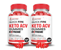 Justified Laboratories QuickFire Keto ACV Gummies pack shot for convenient daily wellness.