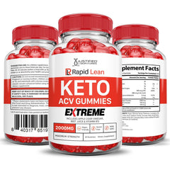 Justified Laboratories Rapid Lean Keto ACV Gummies vegan and non-GMO.