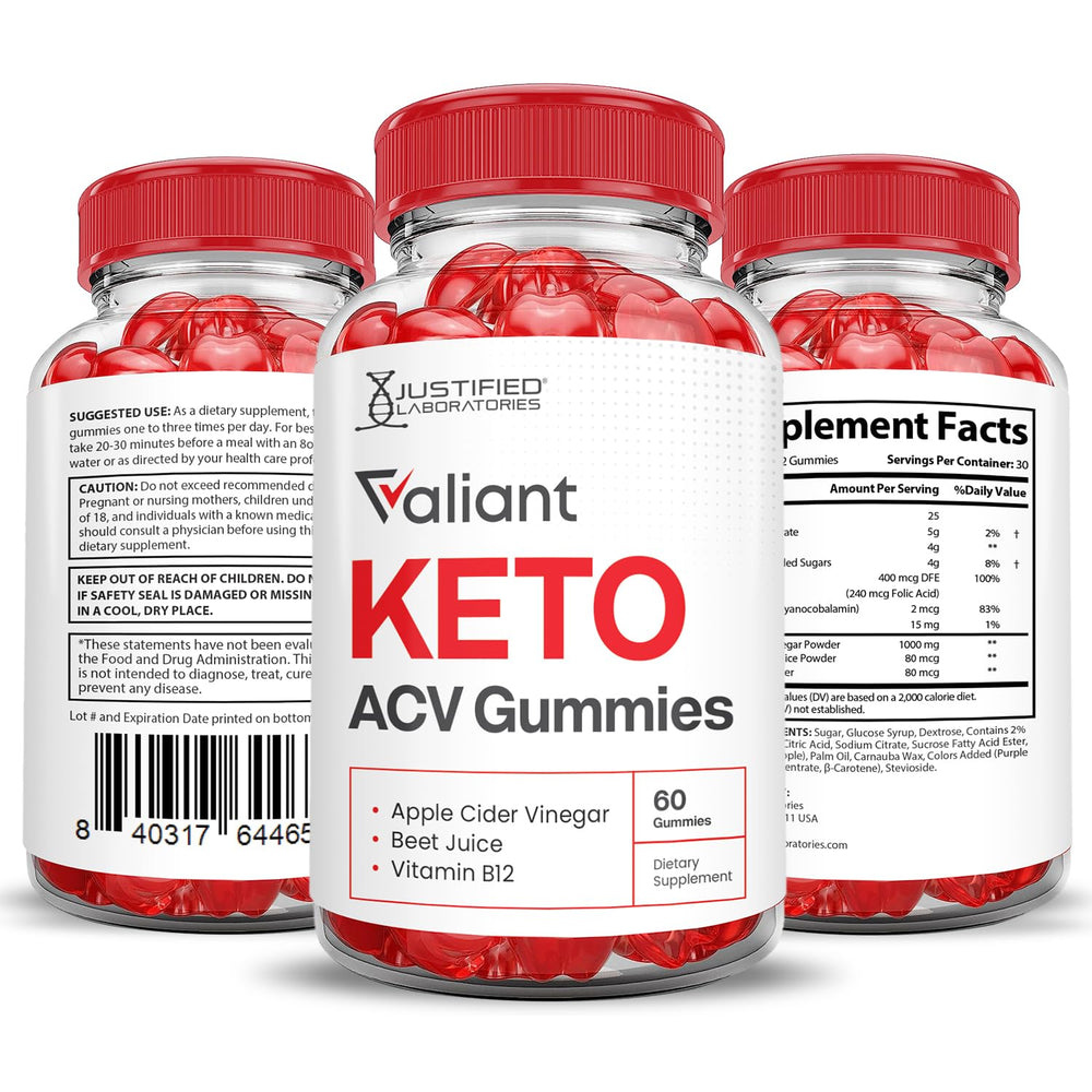 Justified Valiant Keto ACV Gummies daily routine display suggests easy integration.