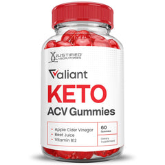 Justified Valiant Keto ACV Gummies close-up captures vibrant flavor and texture.