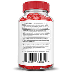 Justified Valiant Keto ACV Gummies pectin-based texture note on panel.