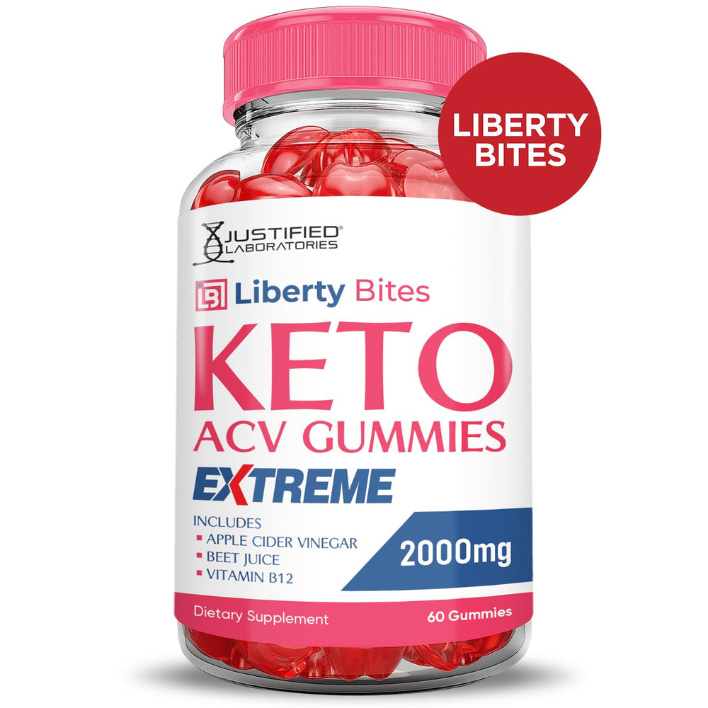 Close-up of Liberty Bites gummies showing fruity, vegan texture