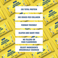 Seed oil free certification on JUSTNOSH Lemon Collagen Bar packaging