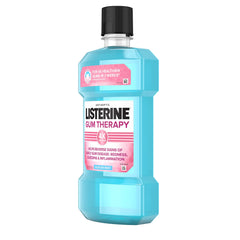 JUSTSWAGDDEEFF Listerine Gum Therapy glacier mint bottle close-up.