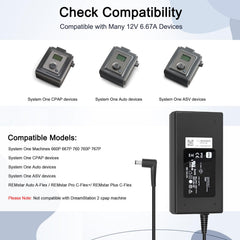 JUYOON charger with humidifier setup and compatible tubing connection