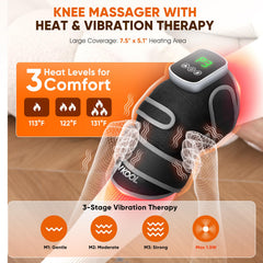 JVKOOL knee massager infrared LEDs provide comprehensive knee coverage