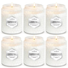 JXDLSQ 6-pack candles in Rose Noir Oud offer a luxurious home scent