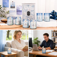 JXDLSQ Natural soy wax reduces toxins for a cleaner ambiance