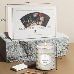 JXDLSQ Pure cotton wick candle burns evenly for longer enjoyment.