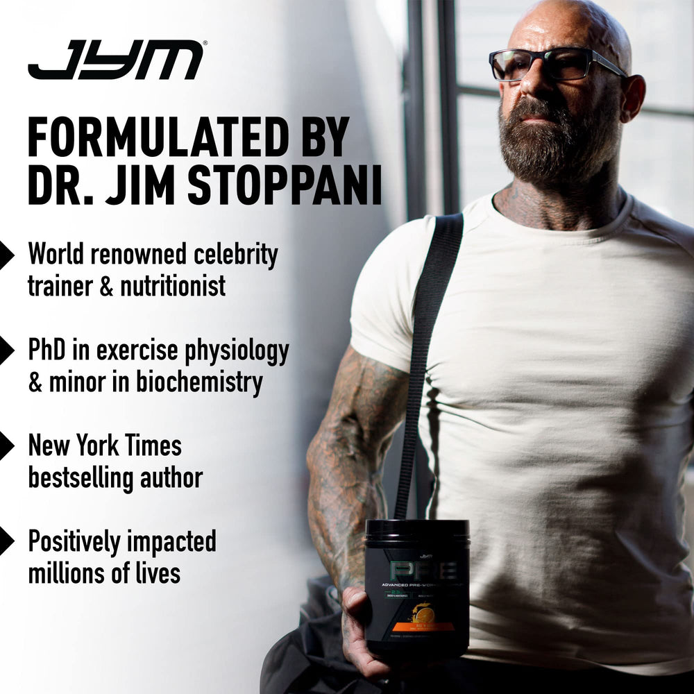 JYM Hydration Lemon Lime powder serving setup during a workout.