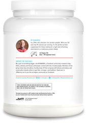 JYM Iso JYM Bombsicle mixed-drink glass suggests a low-calorie option between meals.