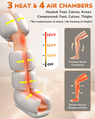JZBRAIN leg massager knee heat zone targets warmth for relaxation.