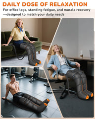 JZBRAIN leg massager six modes and nine intensities personalize comfort.