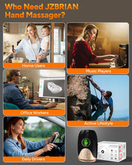 JZBRAIN two-heat-settings image presents warmth at 109°F and 118°F for soothing heat.