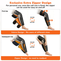 JZBRAIN lower-section zipper enables quick on-and-off and consistent fit