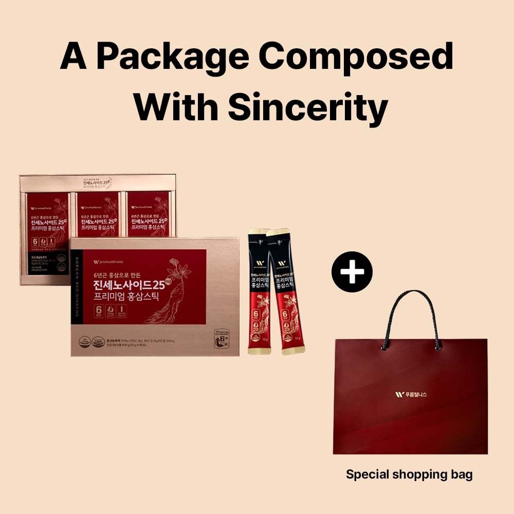 K-Herb premium Korean Red Ginseng sticks bundle pack shows economical daily supply.