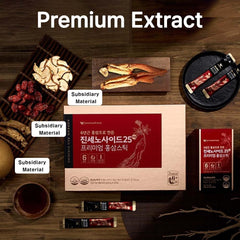 K-Herb premium Korean Red Ginseng sticks closeup showcases premium extract quality.
