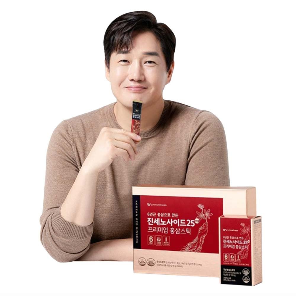 K-Herb Premium Korean Red Ginseng sticks pack front, convenient daily energy in your pocket.