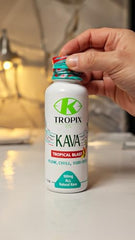 K Tropix Kava Shot Tropical Blast glass ready to sip for tension relief