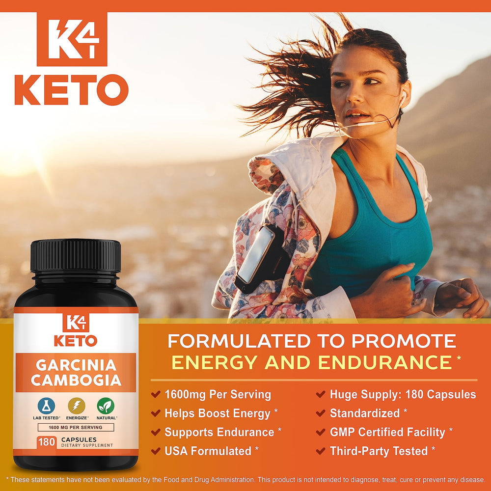 K4 Keto Garcinia Cambogia capsules – convenient daily dosage for routine use.