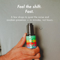 KA! Kanna bottle on shelf in modern wellness setup.