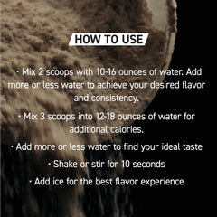 Close-up of Kaged Clean Meal powder texture and scoop for quick mixing.
