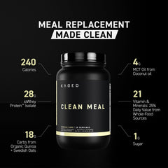 Two scoops of Kaged Clean Meal ready to energize your day.