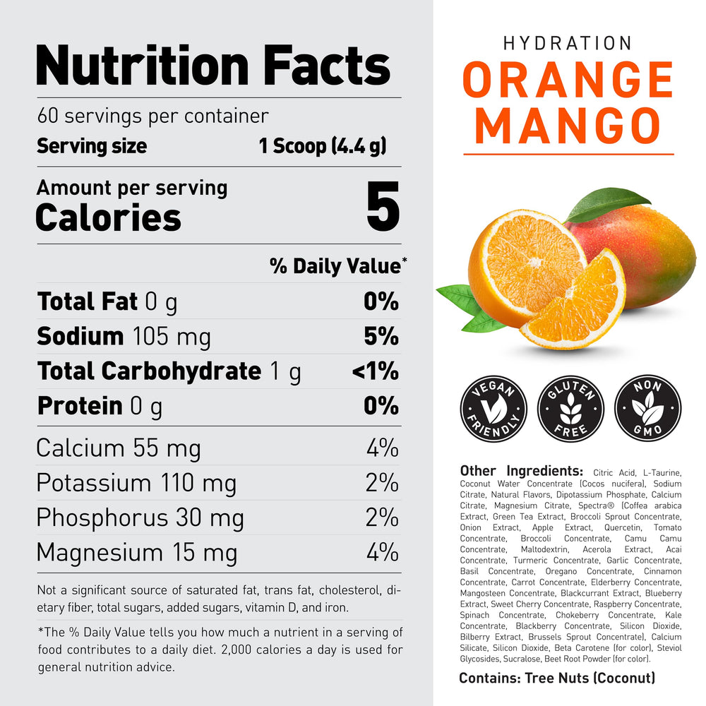Kaged Daily Hydration Spectra antioxidants, helps combat oxidative stress from training