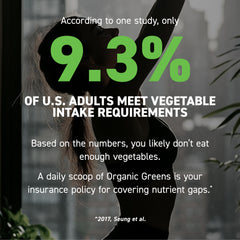 Kaged Organic Greens Outlive100 ingredients palette highlights 26 fruits and vegetables