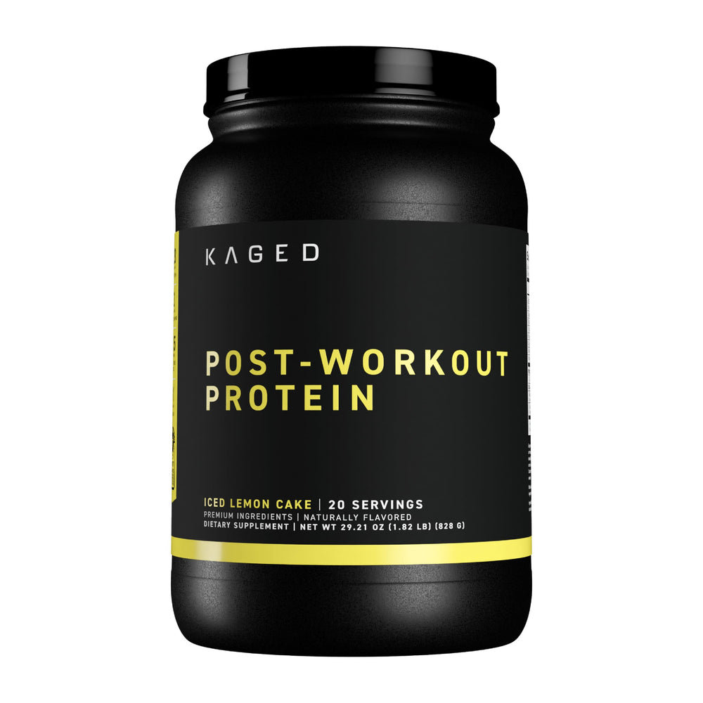 Kaged Post Workout Protein Iced Lemon Cake pour ready for post‑workout recovery