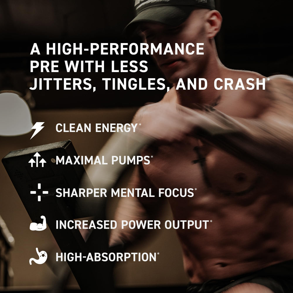 Kaged Pre-Workout MAX 8g L-Citrulline boosts pumps and blood flow