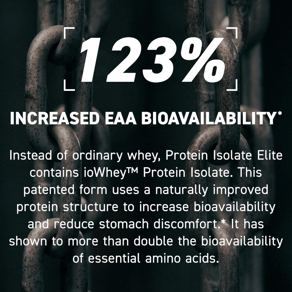 Kaged Protein Elite chocolate shake in glass to illustrate mixability and taste