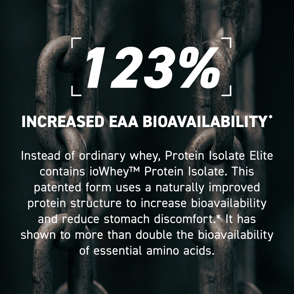 Kaged Whey Protein Isolate Elite packaging back with ultra-pure isolates claim