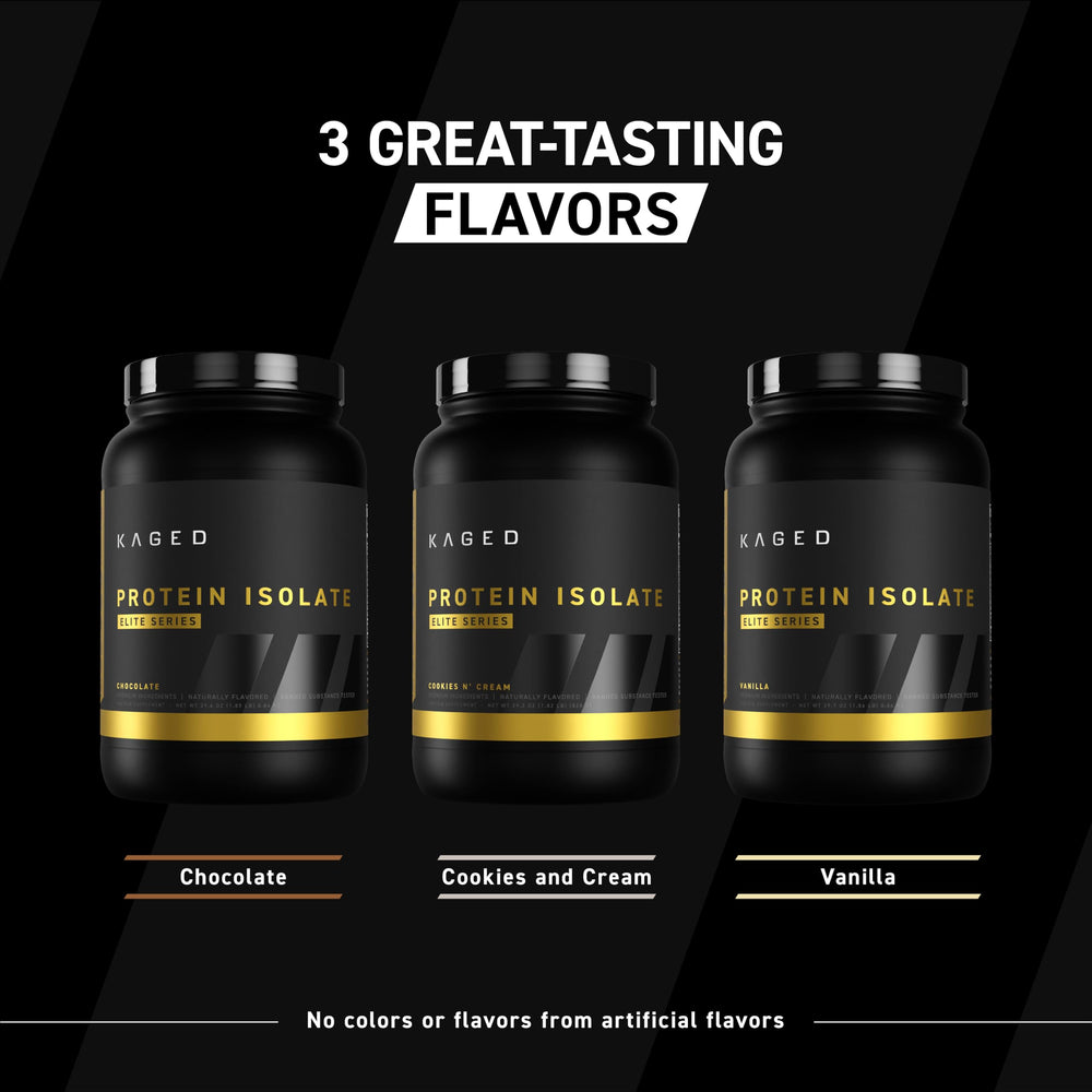 Kaged Whey Protein Isolate Elite serving ready for consumption after a workout