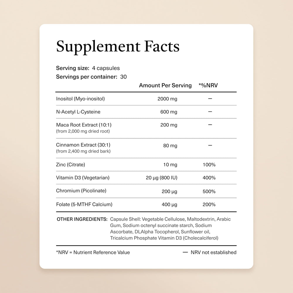 Kailea health balance packaging showing vegan, non-GMO features