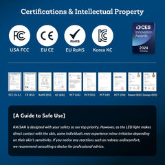 KAISAR product page highlights not a medical device and safe use guidelines.