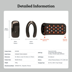 KAISAR clear safety notes remind users about mild skin sensitivity.