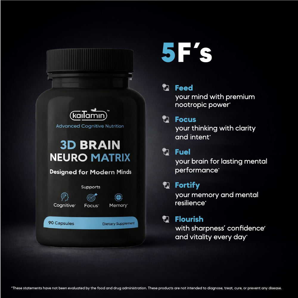 Bacopa monnieri leaf shown with Kaitamin Brain Neuro Matrix for focus and mood