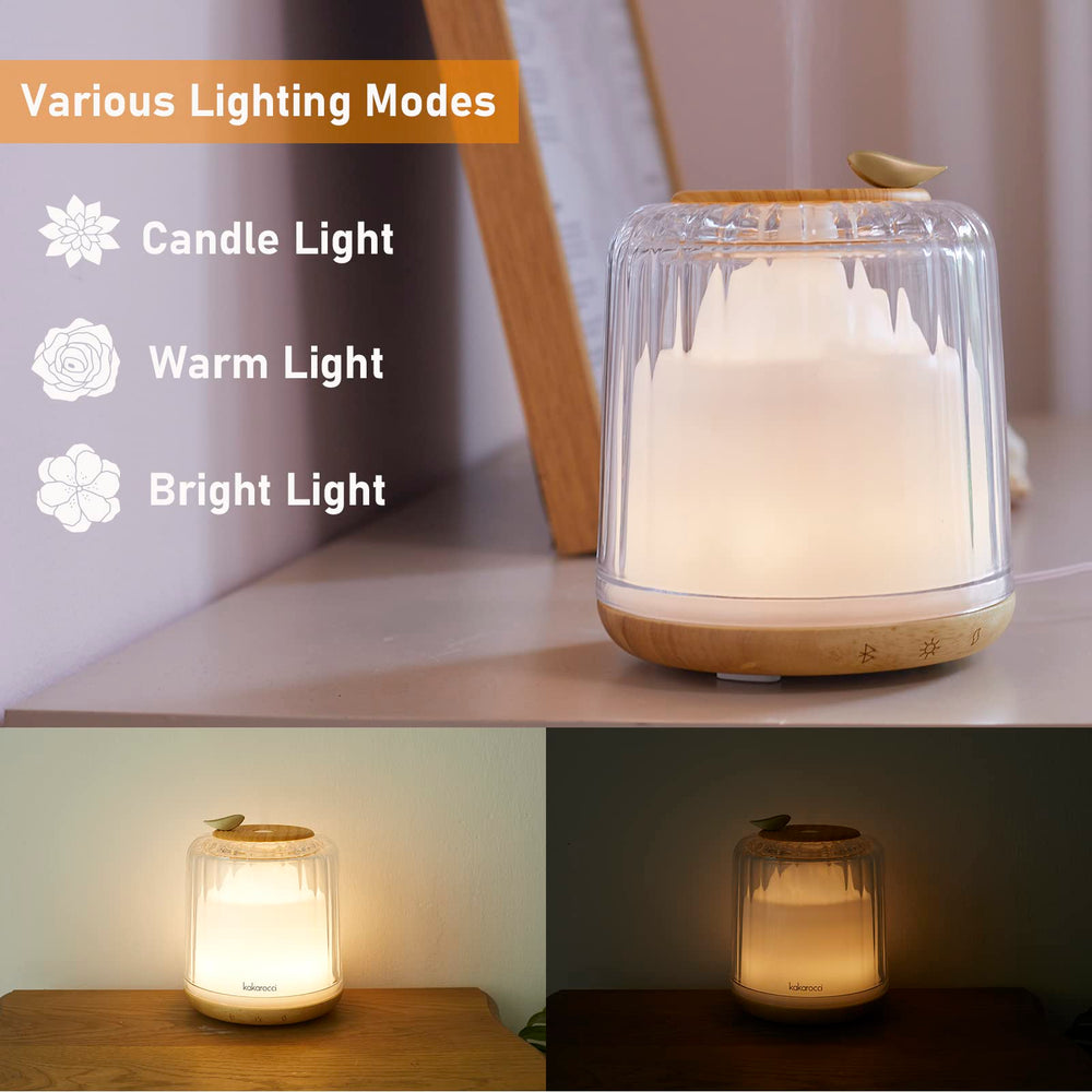 Kakoda Bluetooth speaker diffuser provides wireless audio to enhance ambiance.