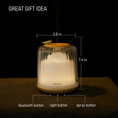 Kakoda ultra-quiet diffuser operates smoothly for work or sleep.