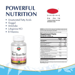 KAL Beyond Red Yeast Rice tablets close-up showing the supplement blend for energy support.