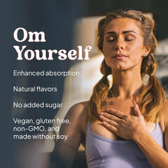 KAL Calming Magnesium Powder label highlights vegan, gluten-free, soy-free ingredients