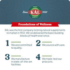 KAL Calming Magnesium Powder packaging shows 40 servings and clean formula