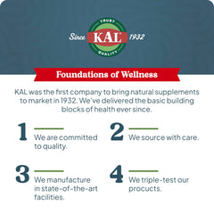 KAL Calming Magnesium Powder vegan gluten-free formula for everyday wellness.