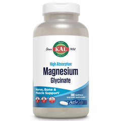 KAL Magnesium Glycinate ActivGels bottle front for calm and daily magnesium support
