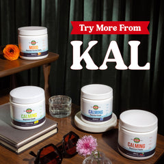 kal mood magnesium powder 40-serving bottle supports long-lasting daily use.